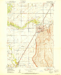 Rexburg 1950 topographic map thumbnail