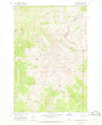 Rhodes Peak 1966 topographic map thumbnail