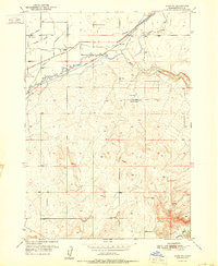 Rigby SE 1951 topographic map thumbnail