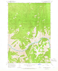 Riggins Hot Springs 1964 topographic map thumbnail