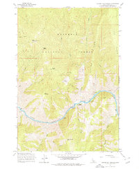 Riggins Hot Springs 1964 topographic map thumbnail