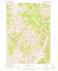 Rock Roll Canyon 1967 topographic map thumbnail