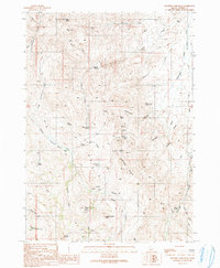 Rooster Comb Peak 1990 topographic map thumbnail