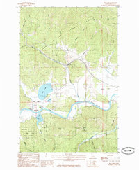 Rose Lake 1985 topographic map thumbnail