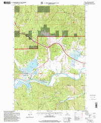 Rose Lake 1996 topographic map thumbnail