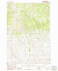Rush Peak 1986 topographic map thumbnail