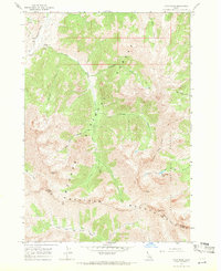 Ryan Peak 1967 topographic map thumbnail