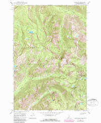 Saddle Mountain 1966 topographic map thumbnail
