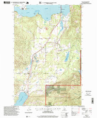 Sagle 1996 topographic map thumbnail