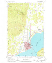 Sandpoint 1968 topographic map thumbnail