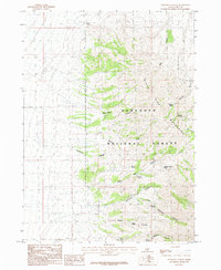 Sandrock Canyon 1985 topographic map thumbnail