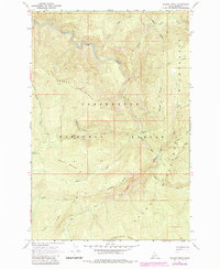 Savage Ridge 1966 topographic map thumbnail