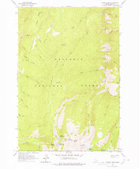 Sawyer Ridge 1963 topographic map thumbnail