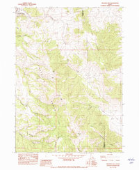 Sedgwick Peak 1982 topographic map thumbnail