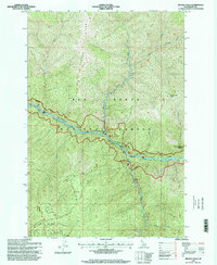 Selway Falls 1995 topographic map thumbnail
