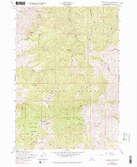 Shafer Butte 1957 topographic map thumbnail