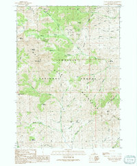 Shelly Mountain 1991 topographic map thumbnail