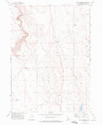 Shoofly Springs 1972 topographic map thumbnail