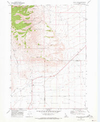 Snaky Canyon 1969 topographic map thumbnail