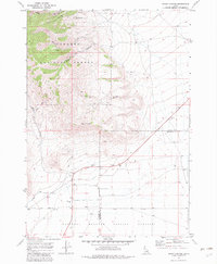 Snaky Canyon 1969 topographic map thumbnail