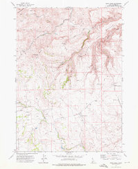 Snow Creek 1972 topographic map thumbnail