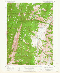Snowdrift Mountain 1949 topographic map thumbnail