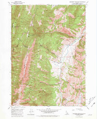Snowdrift Mountain 1949 topographic map thumbnail