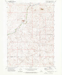 Snowshoe Butte 1972 topographic map thumbnail