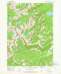 Snowyside Peak 1964 topographic map thumbnail