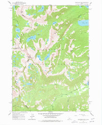 Snowyside Peak 1964 topographic map preview