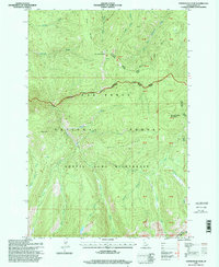 Sourdough Peak 1995 topographic map thumbnail