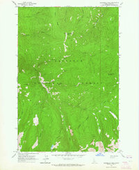 Sourdough Peak 1963 topographic map thumbnail