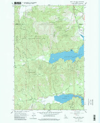 Spirit Lake West 1961 topographic map thumbnail