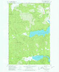 Spirit Lake West 1961 topographic map thumbnail