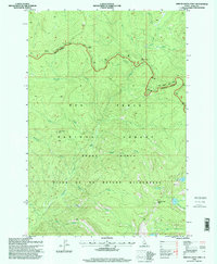 Spread Creek Point 1995 topographic map thumbnail