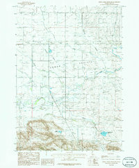 Spring Creek Reservoir 1986 topographic map thumbnail