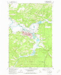 St Maries 1981 topographic map thumbnail