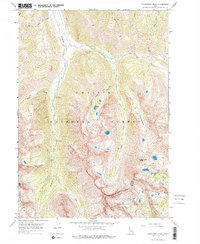 Standhope Peak 1967 topographic map thumbnail