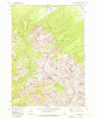 Stanley Lake 1972 topographic map thumbnail