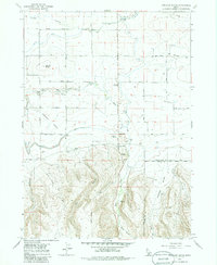 Stricker Butte 1979 topographic map thumbnail