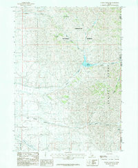 Sublett Reservoir 1985 topographic map thumbnail