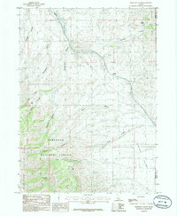 Sweetzer Canyon 1985 topographic map thumbnail