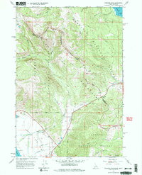 Targhee Pass 1964 topographic map thumbnail