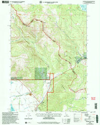 Targhee Pass 2000 topographic map thumbnail