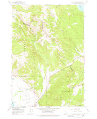 Targhee Pass 1964 topographic map thumbnail