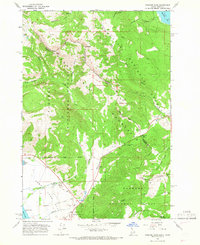 Targhee Pass 1964 topographic map thumbnail
