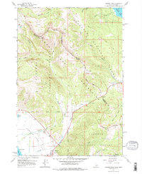 Targhee Pass 1964 topographic map thumbnail