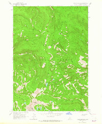 Taylor Mountain 1963 topographic map thumbnail