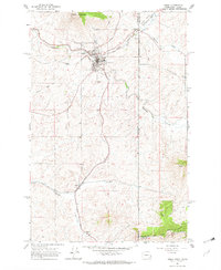 Tekoa 1964 topographic map thumbnail