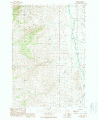 Tendoy 1989 topographic map thumbnail